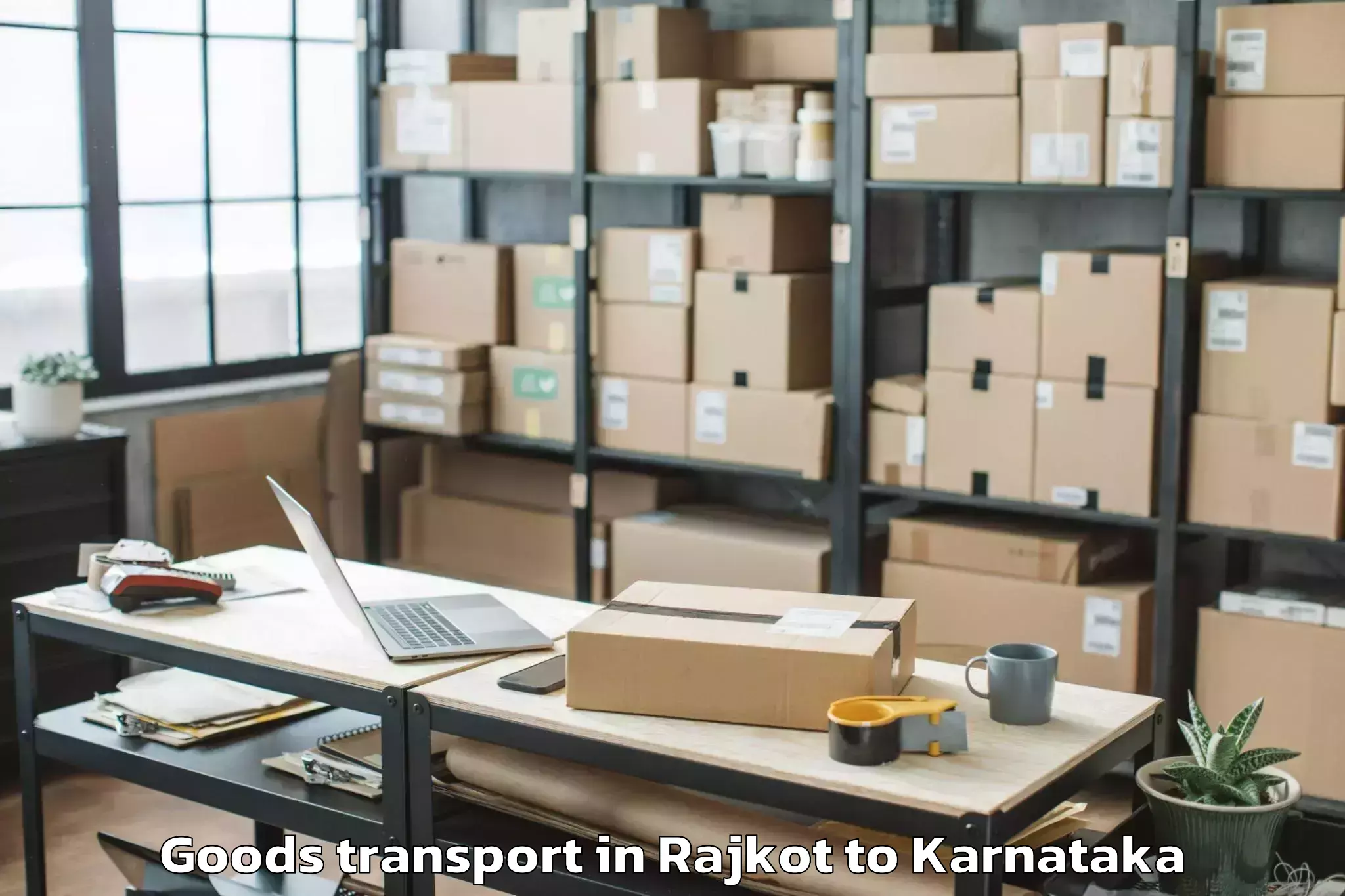 Quality Rajkot to Mariyammanahalli Goods Transport